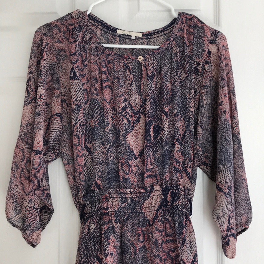 Anthropologie floral boho dress.